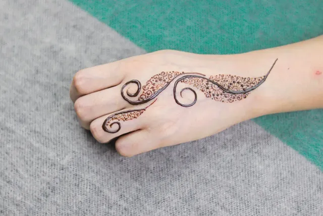 jewellery mehndi design front hand