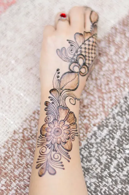 royal front hand mehndi design full hand