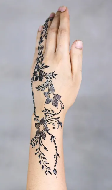 flower designs wedding mehndi jewellery