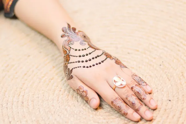 Royal back hand mehndi design easy