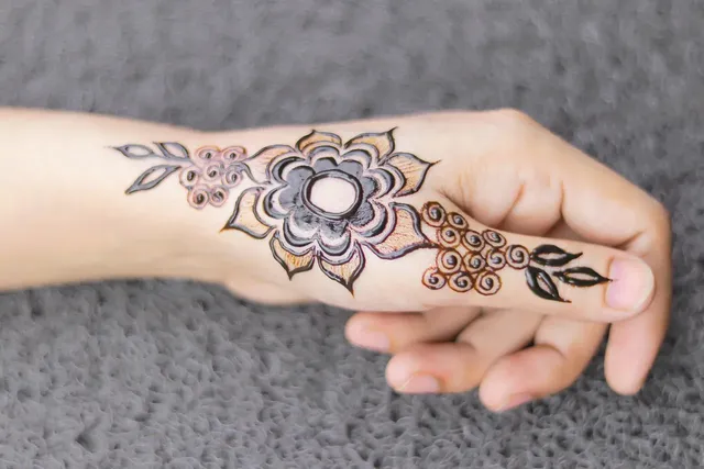 back side modern full hand mehndi design