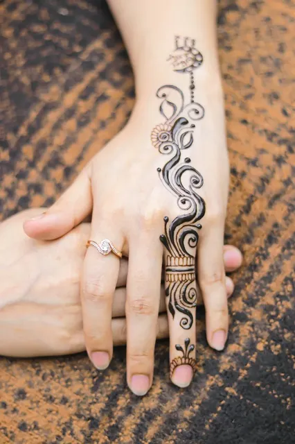 boy wedding mehndi design
