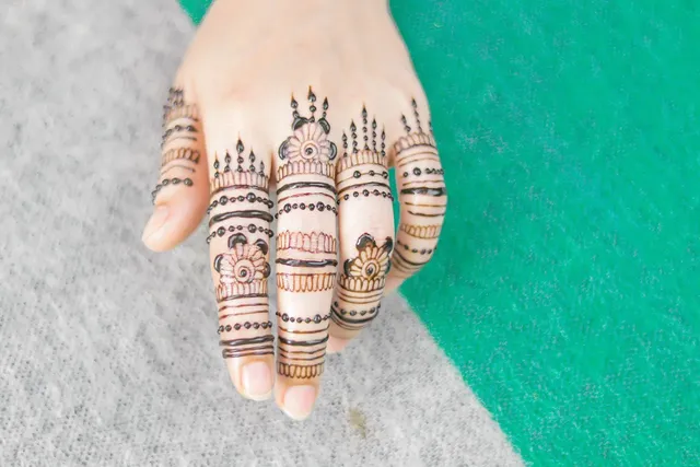 actress wedding mehndi designs