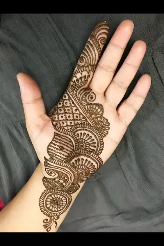 Front Hand Mehndi Design Ideas