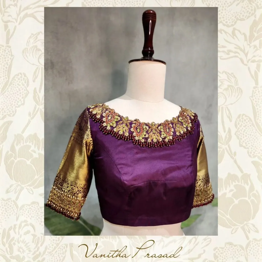 blouse back side simple design