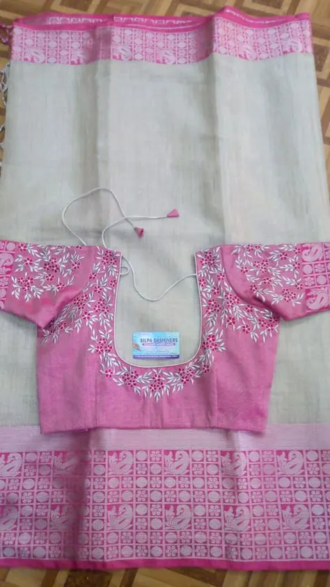 full thread work blouse designs