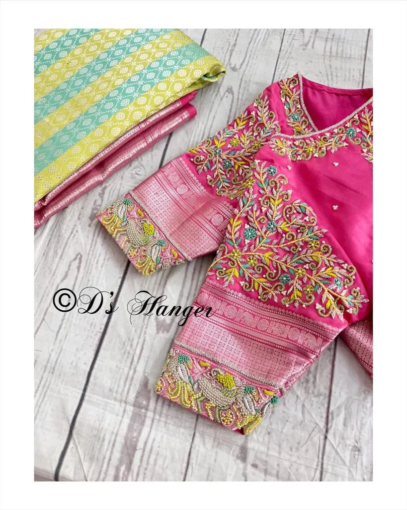 simple work blouse designs images