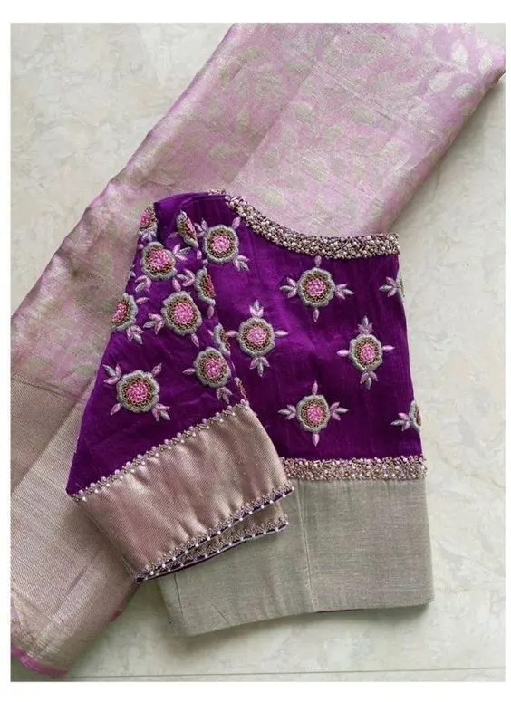 thread maggam work blouse designs
