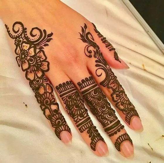 simple mehndi designs arabic