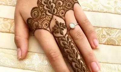 simple mehndi designs palm